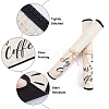 Coffee Theme Cotton and Linen Cup Mats AJEW-WH0201-017-3