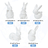 5Pcs 5 Style Porcelain Display Decoration AJEW-GL0002-01-2