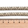 Braided Leather Cord with Core WL-F009-6mm-03-3