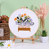 Flower DIY Embroidery Kits PW-WG40106-01-1