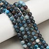 Round Natural Apatite Beads Strands G-K068-02-6mm-01-5