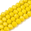 Opaque Solid Color Imitation Jade Glass Beads Strands LS-EGLA-A044-P6mm-D04-1