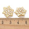 Rack Plating Brass Micro Pave Clear Cubic Zirconia Buttons KK-K293-11G-3