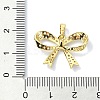 Rack Plating Brass Pave Cubic Zirconia Pendants KK-M282-27G-3