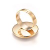 Ion Plating(IP) Adjustable 201 Stainless Steel Finger Rings Components STAS-G187-01G-20mm-3