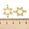Ion Plating(IP) 201 Stainless Steel Connector Charms STAS-A090-23G-3