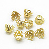 Plated Iron Bell Filigree Bead Caps X-IFIN-S696-45G-1