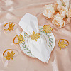 Maple Leaf Alloy Napkin Rings AJEW-WH0314-77G-3