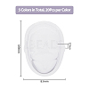 Transparent PVC BDJ Doll Head Cover Face DIY-WH0430-087-2