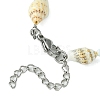 Handmade Shell & Synthetic Turquoise Beaded Bracelets for Women BJEW-TA00570-4