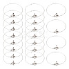 Brass Heart Link Chain Bracelets BJEW-TAC0027-2