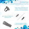 Unicraftale 14Pcs 7 Size Crystal Rhinestone Grooved Finger Ring RJEW-UN0002-55EB-5