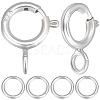 20Pcs 925 Sterling Silver Spring Ring Clasps STER-BBC0001-48-1