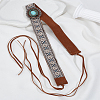 1Pc Velvet Southwestern Cowboy Hat Belt AJEW-LP0007-37-1