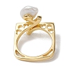 Natural Pearl Finger Rings RJEW-P113-05G-3