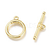 Brass Toggle Clasps KK-Q764-07G-2