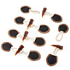5 Pairs Resin Buttons BUTT-TA0001-48A-3