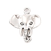Tibetan Style Alloy Elephant Pendants X-TIBEP-1478-AS-LF-1