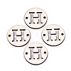 Unfinished Natural Poplar Wood Links Connectors WOOD-S045-140B-01H-1