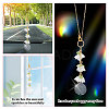 Acrylic & Glass Pendant Decoration HJEW-DR00059-3