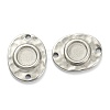 Non-Tarnish 304 Stainless Steel Cabochon Connector Settings STAS-P279-05P-1
