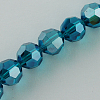 Electroplate Glass Bead Strands EGLA-R015-6mm-21-2