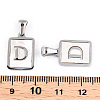 304 Stainless Steel Pave Shell Pendants STAS-G327-01P-D-3