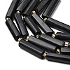 Natural Shungite Beads Strands G-D353-A10-4