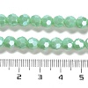 Electroplate Opaque Glass Beads Strands EGLA-A035-P6mm-A14-4