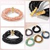 6Pcs 3 Styles Brass Slide Lock Clasps KK-BBC0027-56-7