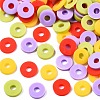 Handmade Polymer Clay Beads Strands CLAY-R089-6mm-T02B-40-2