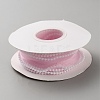 5 Yards Organza Ribbon with Plastic Pearl Beads OCOR-WH0091-58A-1