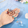 1Pc Wire Wrapped Alloy & Natural Mixed Stone Chips Tree of Life Hanging Suncatchers HJEW-TA0001-45B-5
