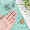 200Pcs 2 Size 304 Stainless Steel Bead Tips STAS-UN0049-85-4