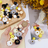 20Pcs 5 Colors Imitation Mink Fur European Beads FIND-PA0001-62A-3