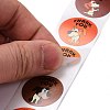 Flat Round Paper Thank You Stickers DIY-C042-12C-4