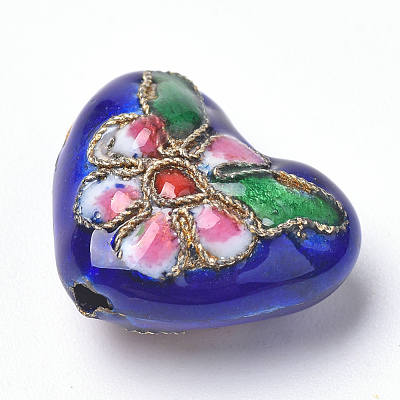 Handmade Cloisonne Beads X-CLB-S006-08-1