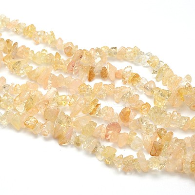 Natural Citrine Beads Strands X-G-O049-B-29-1