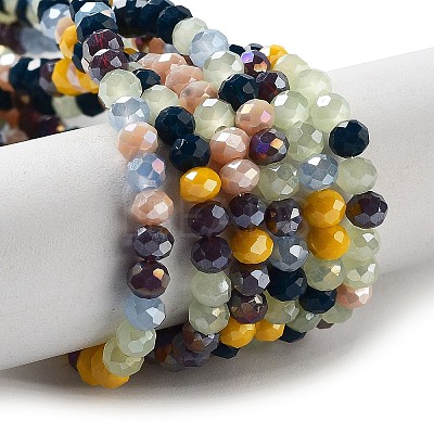Glass Beads Strands EGLA-A034-M4mm-54-1