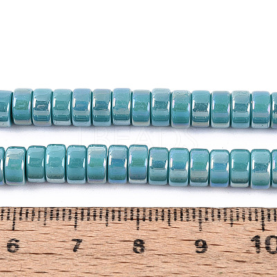 AB Color Plated Opaque Glass Beads Strands LS-GLAA-T026-3x6mm-P08-1