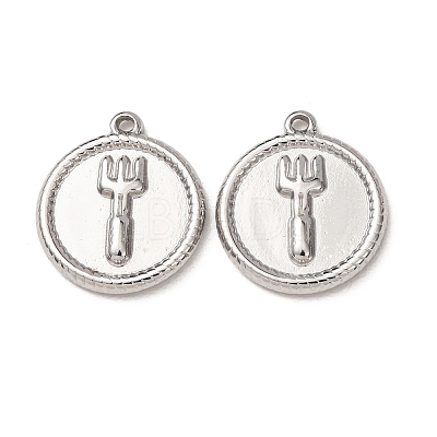 304 Stainless Steel Pendants STAS-K331-01F-S-1