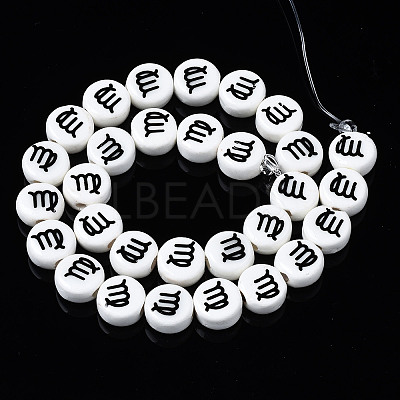 Handmade Porcelain Ceramic Beads Strands PORC-S502-032J-1