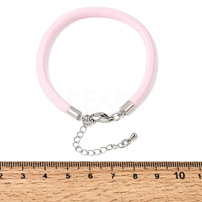 Braided Round Polyester Cord Bracelet Makings FB-CBAEDA0-01P-28-1