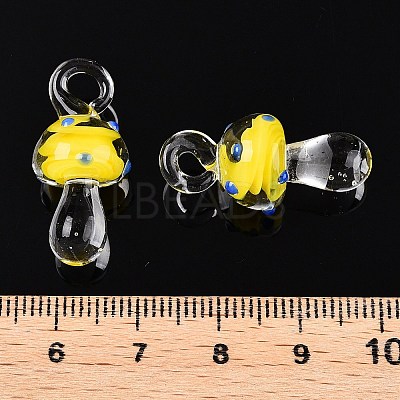 Handmade Lampwork Pendants LAMP-T021-14A-1