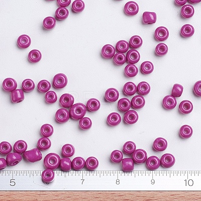 Baking Paint Glass Seed Beads SEED-US0003-4mm-K21-1