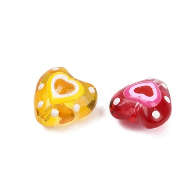 Handmade Lampwork Beads Strands LAMP-R004-06A-01-1