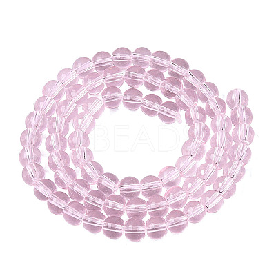 Transparent Glass Beads Strands GLAA-T032-T6mm-24-1