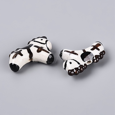 Handmade Porcelain Ceramic Beads PORC-Q005-01A-1