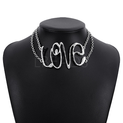 Punk Style Alloy Choker Necklaces for Women WGA180C-06-1