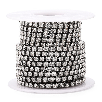Iron Rhinestone Strass Chains CH-YW0003-01C-NF-1